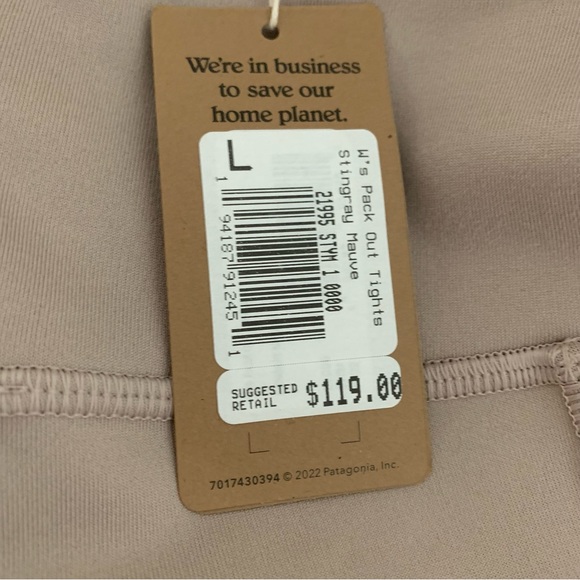 Patagonia NWT Pack Out Tights Women’s size Large - Picture 2 of 5